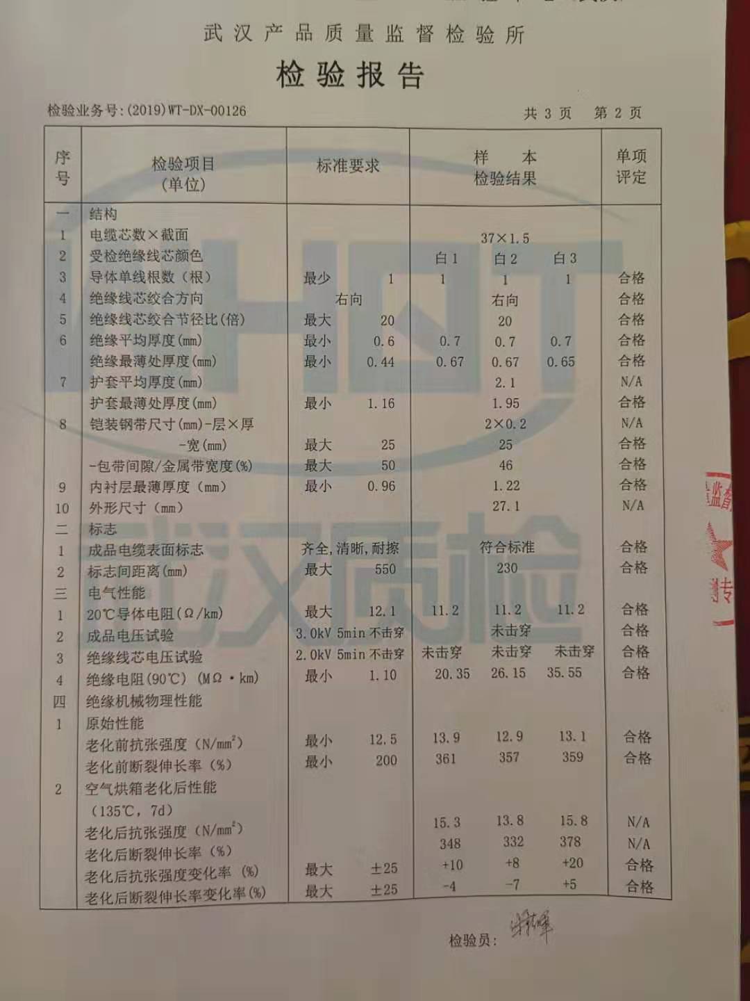 檢驗(yàn)報(bào)告