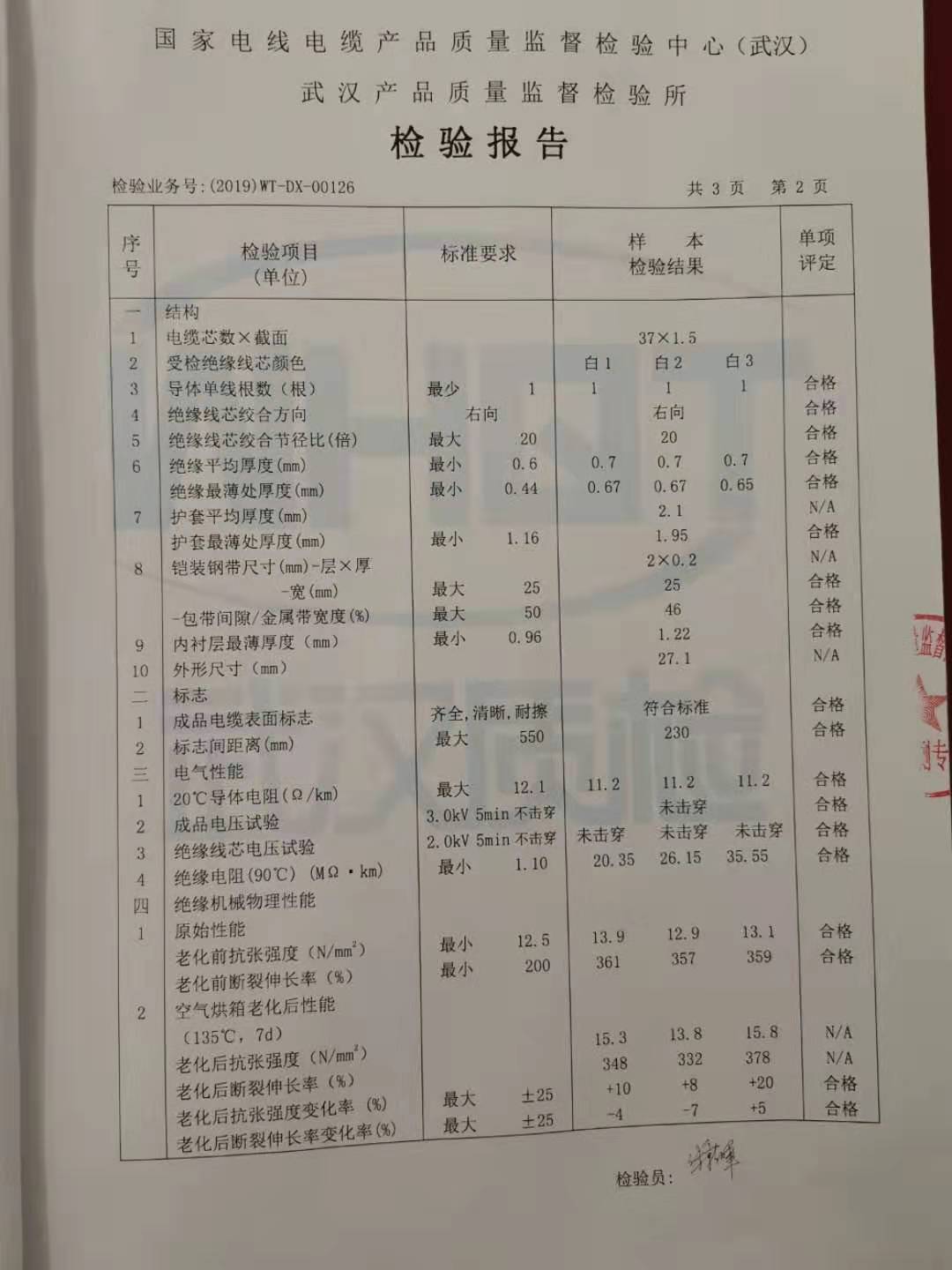 檢驗(yàn)報(bào)告